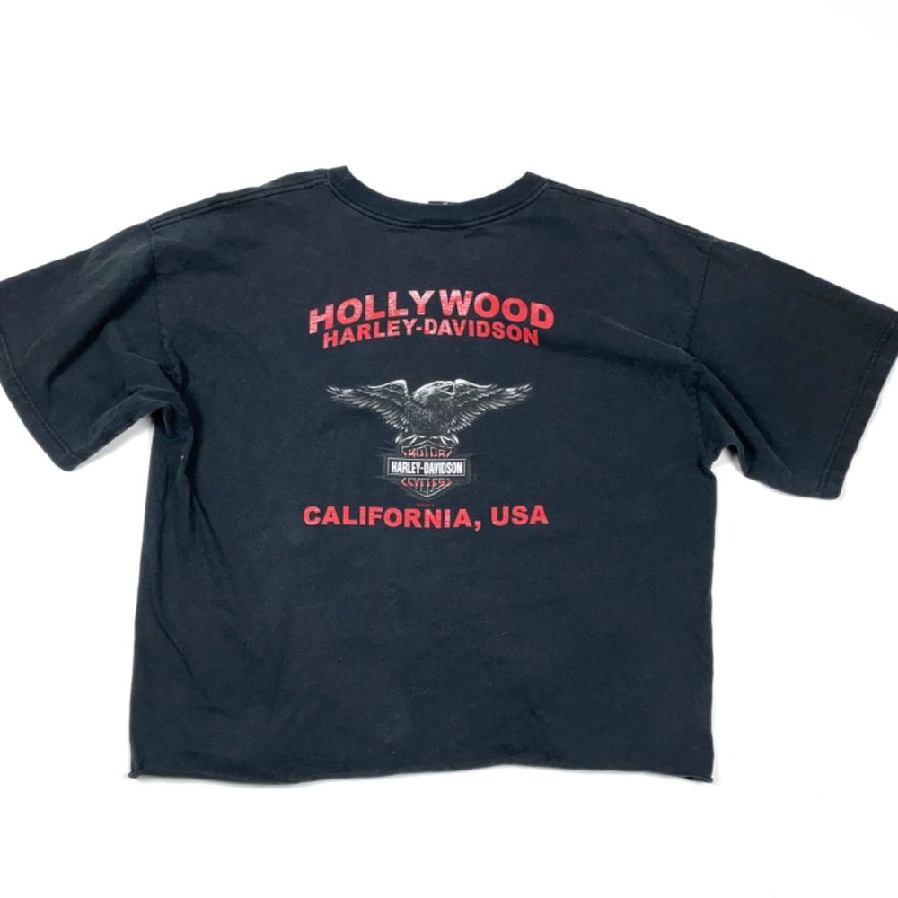 Distressed Harley-Davidson Hollywood Biker T-Shirt